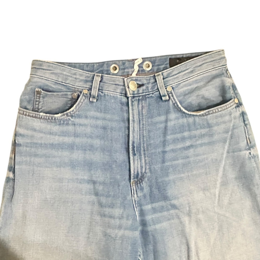 rag & bone New York ruth super high rise wide leg ankle Jeans frant color sz 29 - Picture 8 of 12